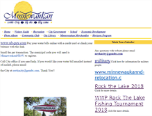 Tablet Screenshot of minnewaukan.com